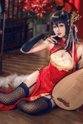 《碧藍航線》大鳳鳳鳴春曉黑絲旗袍Cosplay【CN：羽生三未】 (9 圖片)