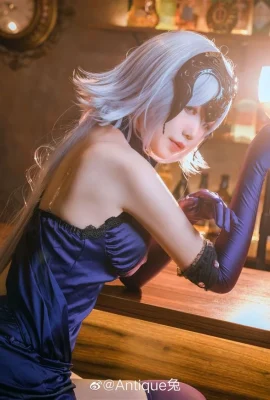 fgo貞德酒吧性感Cosplay美圖【CN：Antique兔】 (11 照片)