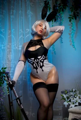 Virtual Geisha Cosplay 2B ヨルハ2號Ｂ型 Bunny (55 相片)