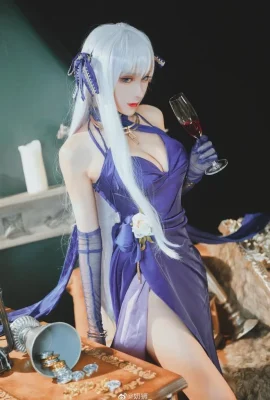 碧藍航線貝爾法斯特禮服cos 優雅而高貴的從者cn奶獅(10 圖片)