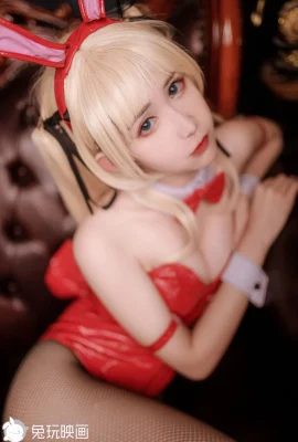 兔玩映畫Cosplay 兔女郎紅黑