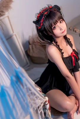 蠢沫沫Cosplay 黑睡裙Black Nightdress