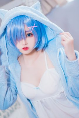 (Cosplay) 貓君君MaoJun 雷姆貓耳睡衣